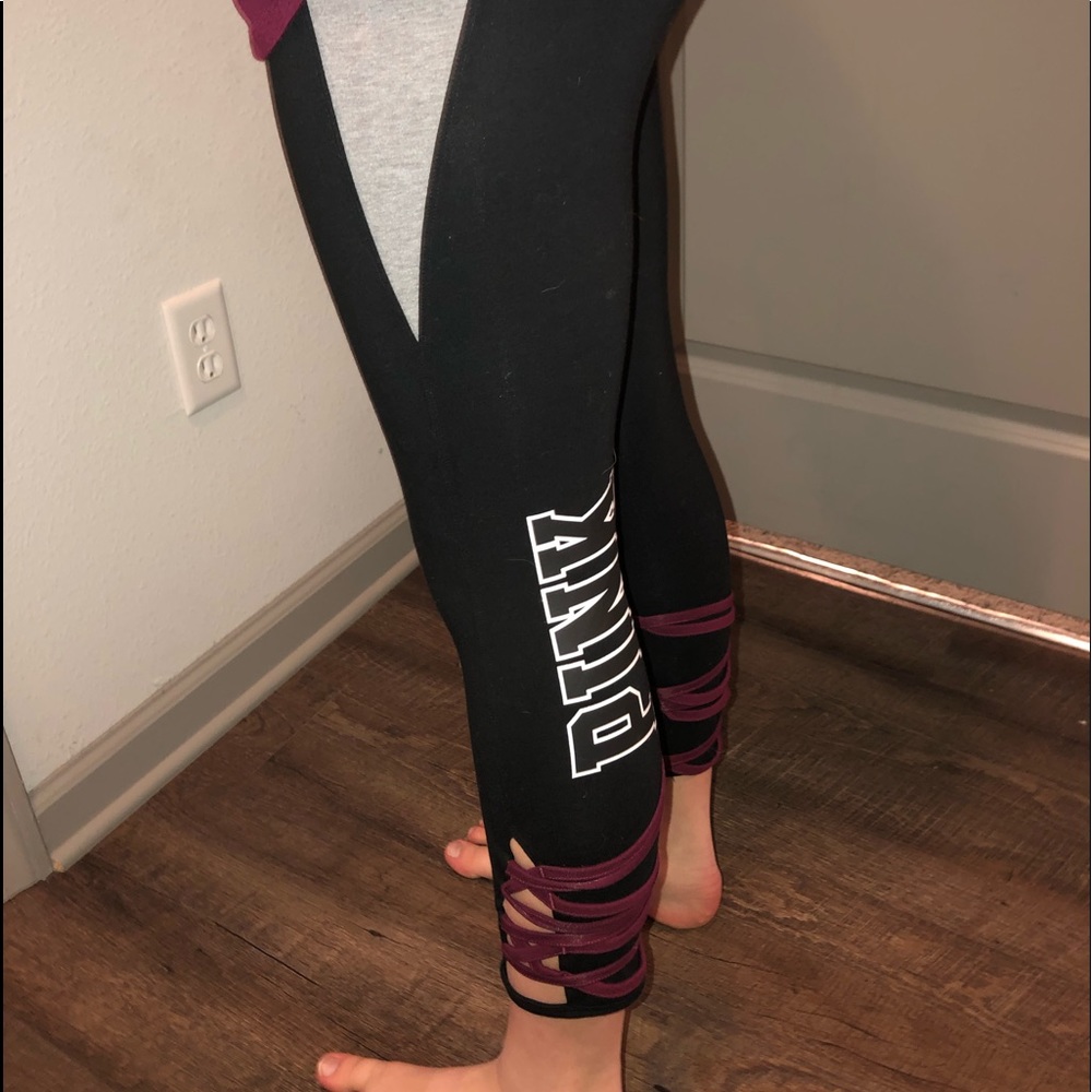 Pink Cropped Leggings